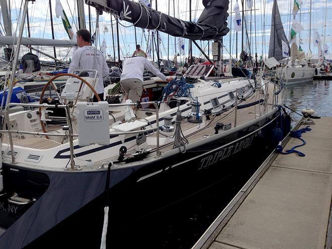 Triple Lindy moored in Hobart - 2016 Rolex Sydney Hobart Yacht Race © Bruce Montgomery